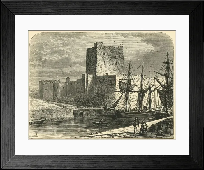 Framed Print : Carrickfergus Castle, 1898. Creator: Unknown Framed Print : Carrickfergus Castle, 1898. Creator: Unknown