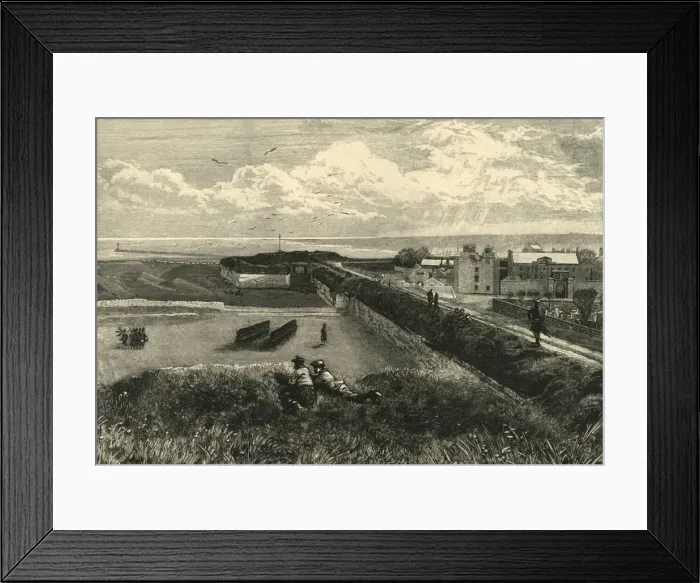 Framed Print : The Ramparts, Berwick-On-Tweed, 1898. Creator: Unknown Framed Print : The Ramparts, Berwick-On-Tweed, 1898. Creator: Unknown