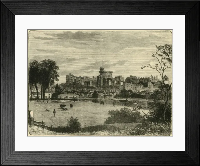 Framed Print : Windsor, from the Brocas, 1898. Creator: Unknown Framed Print : Windsor, from the Brocas, 1898. Creator: Unknown