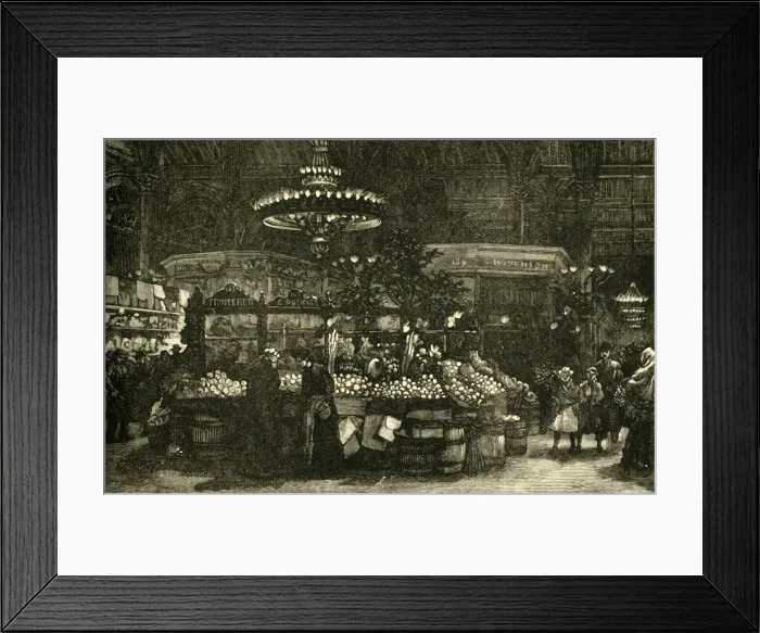 Framed Print : The Peoples Market, 1898. Creator: Unknown Framed Print : The Peoples Market, 1898. Creator: Unknown