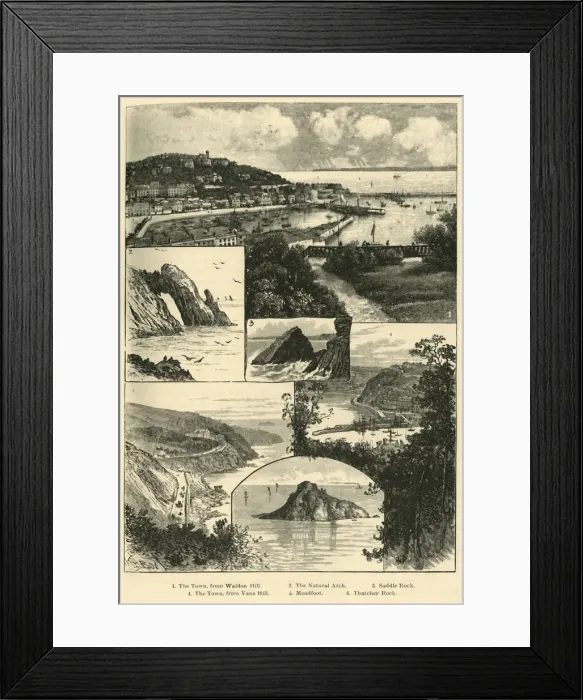 Framed Print : Torquay, 1898. Creator: Unknown Framed Print : Torquay, 1898. Creator: Unknown