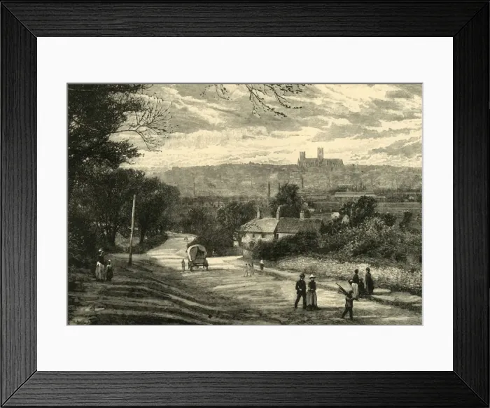 Framed Print : Distant View of Lincoln, 1898. Creator: Unknown Framed Print : Distant View of Lincoln, 1898. Creator: Unknown