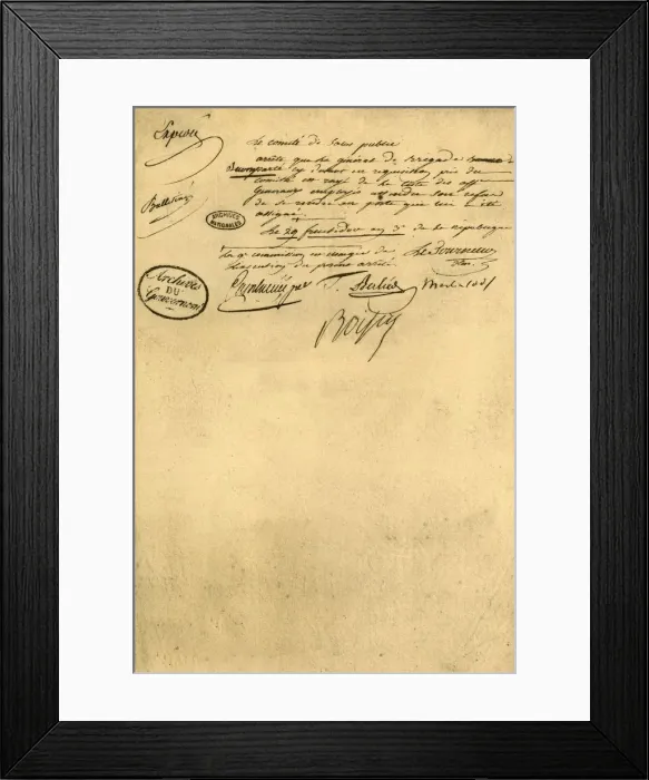 Framed Print : Decree of the Committee for Public Health, 5 September 1795, (1921). Creator: Unknown Framed Print : Decree of the Committee for Public Health, 5 September 1795, (1921). Creator: Unknown