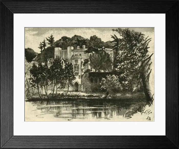 Framed Print : Guys Cliff, 1898. Creator: Unknown Framed Print : Guys Cliff, 1898. Creator: Unknown
