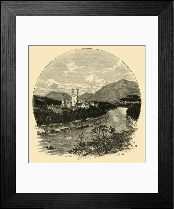Framed Print : Balmoral Castle, from the Road, 1898. Creator: Unknown Framed Print : Balmoral Castle, from the Road, 1898. Creator: Unknown