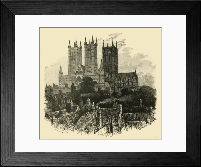 Framed Print : The Cathedral, from the South-West, 1898. Creator: Unknown Framed Print : The Cathedral, from the South-West, 1898. Creator: Unknown