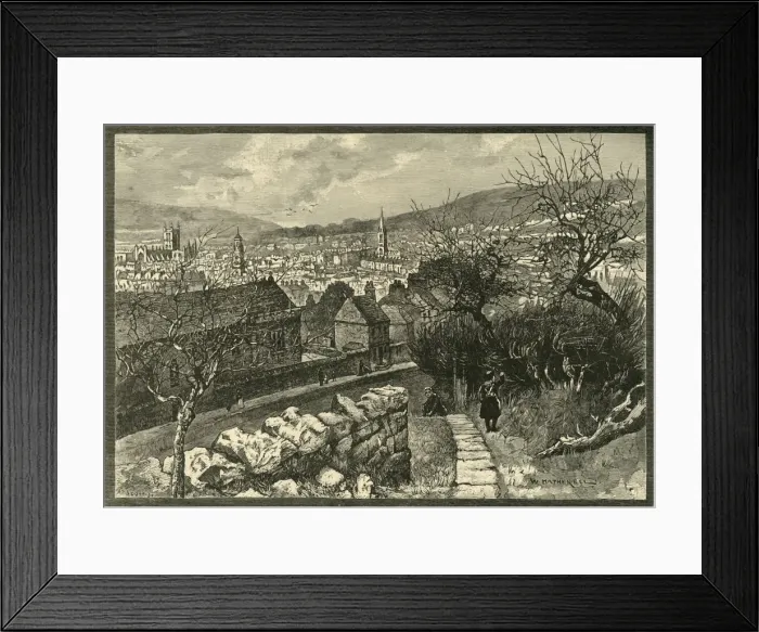 Framed Print : Bath, from Beechen Cliff, 1898. Creator: Unknown Framed Print : Bath, from Beechen Cliff, 1898. Creator: Unknown