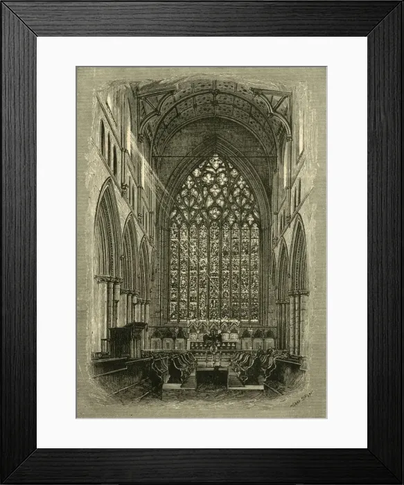 Framed Print : Choir of the Cathedral, 1898. Creator: Unknown Framed Print : Choir of the Cathedral, 1898. Creator: Unknown