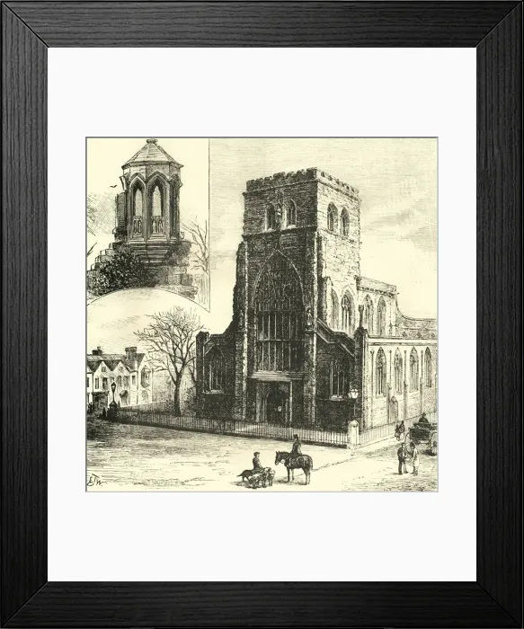 Framed Print : The Refectory Pulpit. The Abbey Church, 1898. Creator: Unknown Framed Print : The Refectory Pulpit. The Abbey Church, 1898. Creator: Unknown