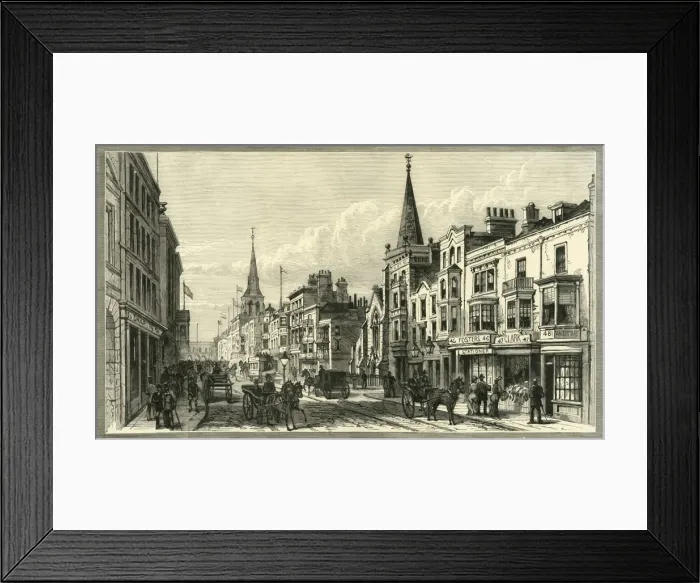 Framed Print : High Street, Southampton, 1898. Creator: Unknown Framed Print : High Street, Southampton, 1898. Creator: Unknown