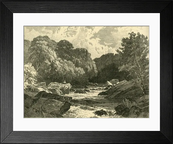 Framed Print : On the Conway, 1898. Creator: Unknown Framed Print : On the Conway, 1898. Creator: Unknown