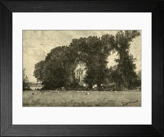 Framed Print : Bisham Church, 1898. Creator: Unknown Framed Print : Bisham Church, 1898. Creator: Unknown
