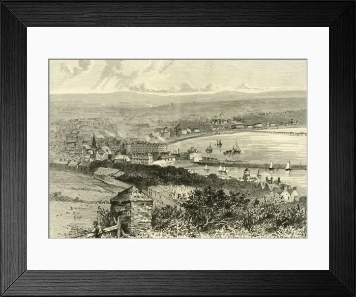 Framed Print : General View of Douglas, 1898. Creator: Unknown Framed Print : General View of Douglas, 1898. Creator: Unknown