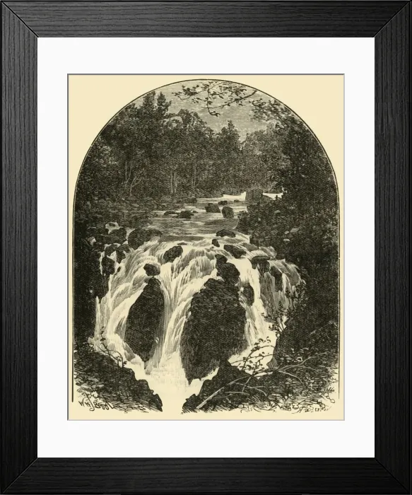Framed Print : Hermitage Fall, 1898. Creator: Unknown Framed Print : Hermitage Fall, 1898. Creator: Unknown