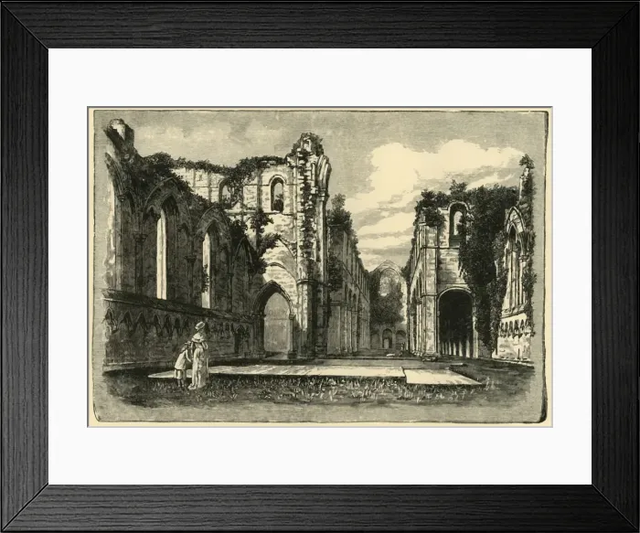Framed Print : Fountains Abbey, 1898. Creator: Unknown Framed Print : Fountains Abbey, 1898. Creator: Unknown