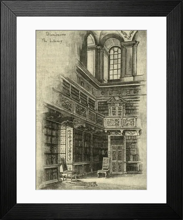 Framed Print : In the Library (1870), 1898. Creator: Unknown Framed Print : In the Library (1870), 1898. Creator: Unknown
