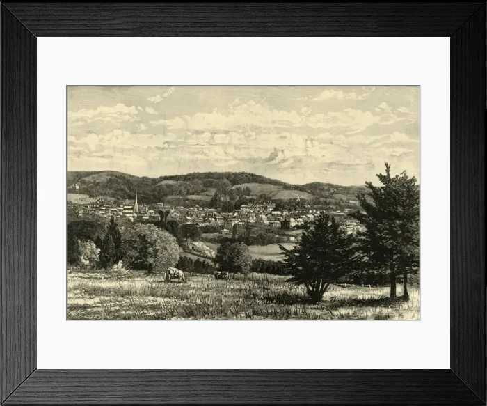 Framed Print : Dorking, from the Road to the Denbies, 1898. Creator: Unknown Framed Print : Dorking, from the Road to the Denbies, 1898. Creator: Unknown