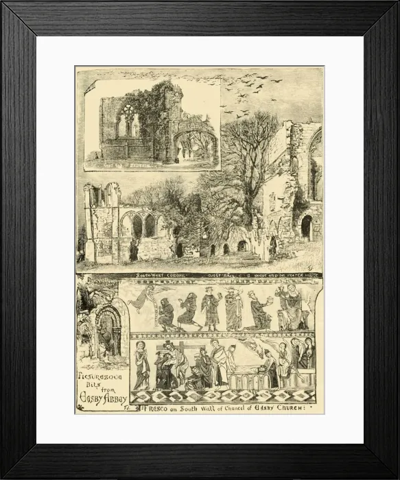 Framed Print : Picturesque Bits from Easby Abbey, 1898. Creator: Unknown Framed Print : Picturesque Bits from Easby Abbey, 1898. Creator: Unknown