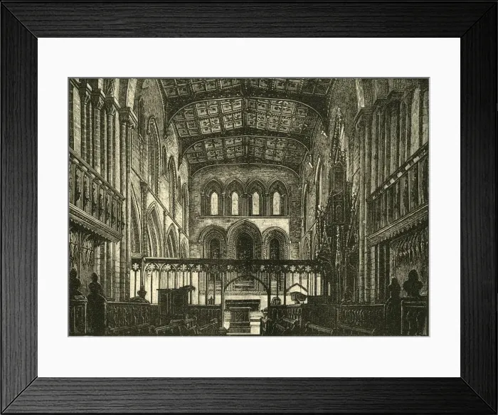 Framed Print : Interior of the Choir, 1898. Creator: Unknown Framed Print : Interior of the Choir, 1898. Creator: Unknown