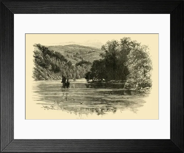 Framed Print : On the Dart at Waynfleet, 1898. Creator: Unknown Framed Print : On the Dart at Waynfleet, 1898. Creator: Unknown