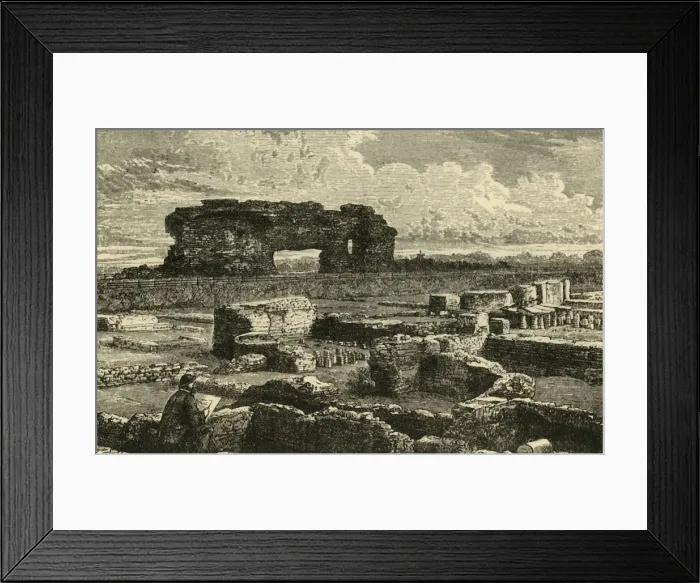 Framed Print : Excavations at Uriconium, 1898. Creator: Unknown Framed Print : Excavations at Uriconium, 1898. Creator: Unknown
