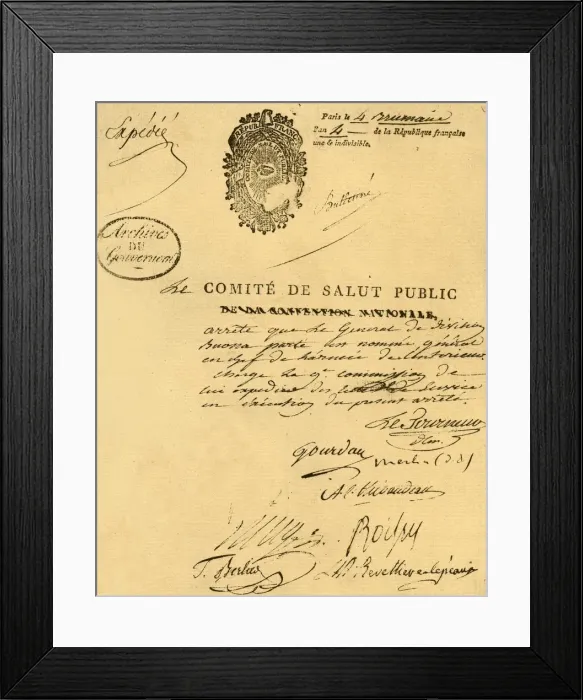 Framed Print : Decree of the Committee of Public Health, 26 October 1795, (1921). Creator: Unknown Framed Print : Decree of the Committee of Public Health, 26 October 1795, (1921). Creator: Unknown