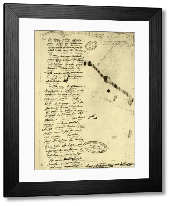 Framed Print : Decree by Napoleon Bonaparte, 23 May 1796, (1921). Creator: Unknown Framed Print : Decree by Napoleon Bonaparte, 23 May 1796, (1921). Creator: Unknown