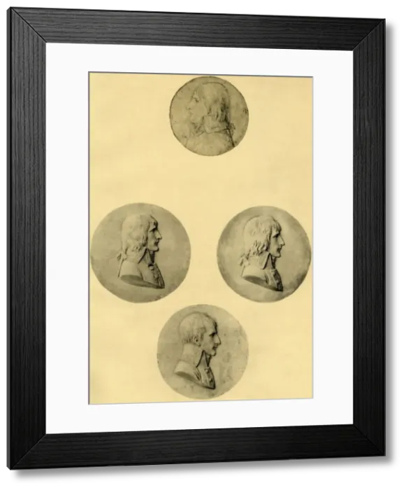 Framed Print : Medallion portraits of Napoleon, 1797-1799, (1921). Creator: Unknown Framed Print : Medallion portraits of Napoleon, 1797-1799, (1921). Creator: Unknown