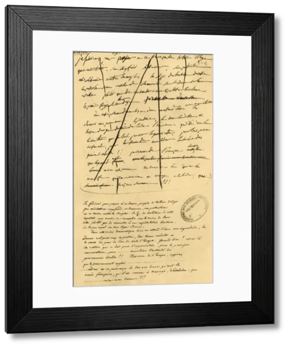 Framed Print : Rough draft of text for inclusion in Le Moniteur Universel, 16 April 1801, (1921) Framed Print : Rough draft of text for inclusion in Le Moniteur Universel, 16 April 1801, (1921)