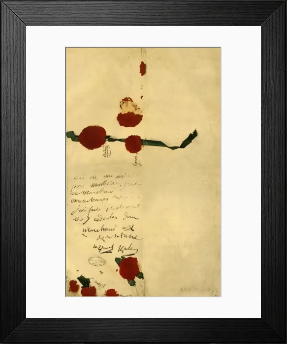 Framed Print : Napoleons will, 16 April 1821, (1921). Creator: Unknown
