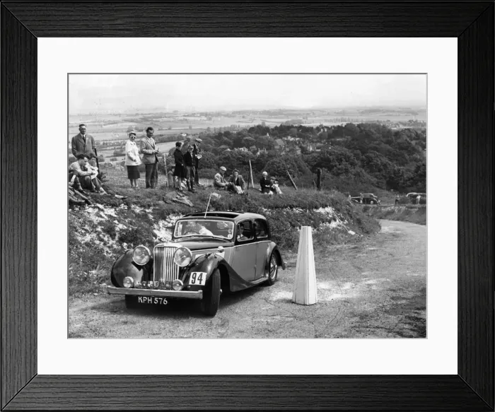 Framed Print : 1946 Jaguar 1. 5 litre on the 1954 Eastbourne Rally. Creator: Unknown Framed Print : 1946 Jaguar 1. 5 litre on the 1954 Eastbourne Rally. Creator: Unknown