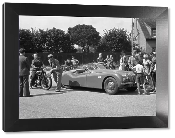 1952 Jaguar XK120, Felixtowe rally. Reg SHK 960. Creator: Unknown