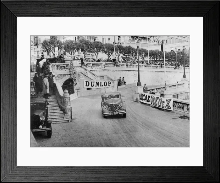 Framed Print : Jaguar MKV, Vard, Monte Carlo Rally 1951. Reg ZE7445. Creator: Unknown Framed Print : Jaguar MKV, Vard, Monte Carlo Rally 1951. Reg ZE7445. Creator: Unknown