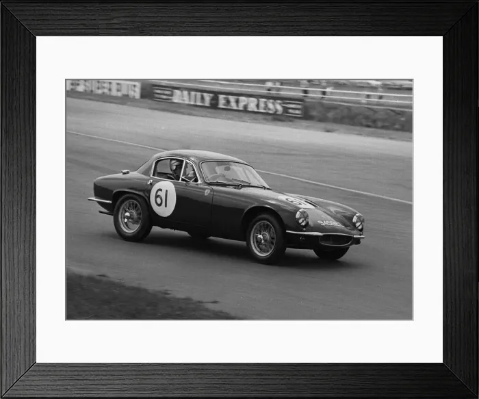 Framed Print : 1961 Lotus Elite, Wetherill, at Silverstone. Creator: Unknown Framed Print : 1961 Lotus Elite, Wetherill, at Silverstone. Creator: Unknown