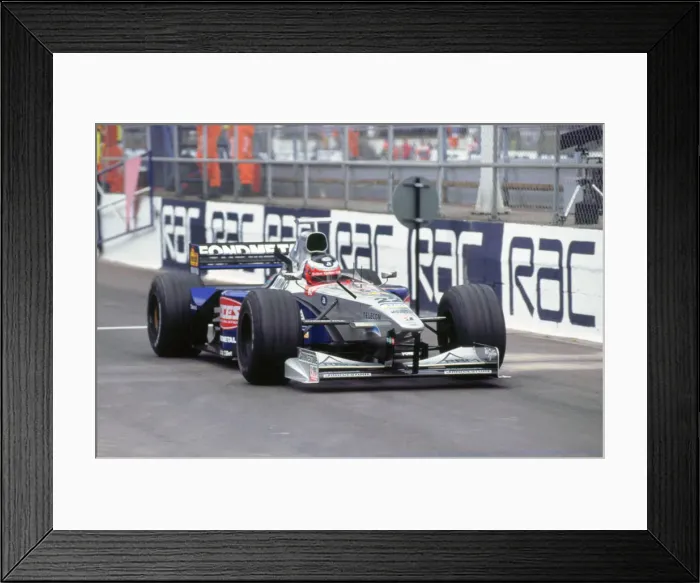 Framed Print : Minardi M198, S. Nakamo 1998 British Grand Prix. Creator: Unknown Framed Print : Minardi M198, S. Nakamo 1998 British Grand Prix. Creator: Unknown