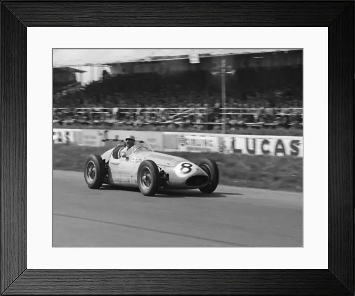 Framed Print : Maserati 250F, Prince Bira 1955 International Trophy race. Creator: Unknown Framed Print : Maserati 250F, Prince Bira 1955 International Trophy race. Creator: Unknown