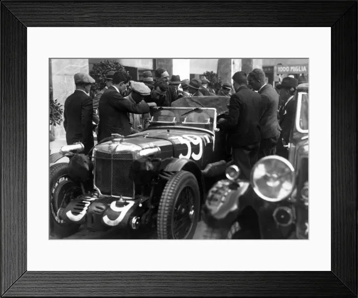 Framed Print : MG K3 of Eyston / Lurani 1933 Mille Miglia. Creator: Unknown Framed Print : MG K3 of Eyston / Lurani 1933 Mille Miglia. Creator: Unknown