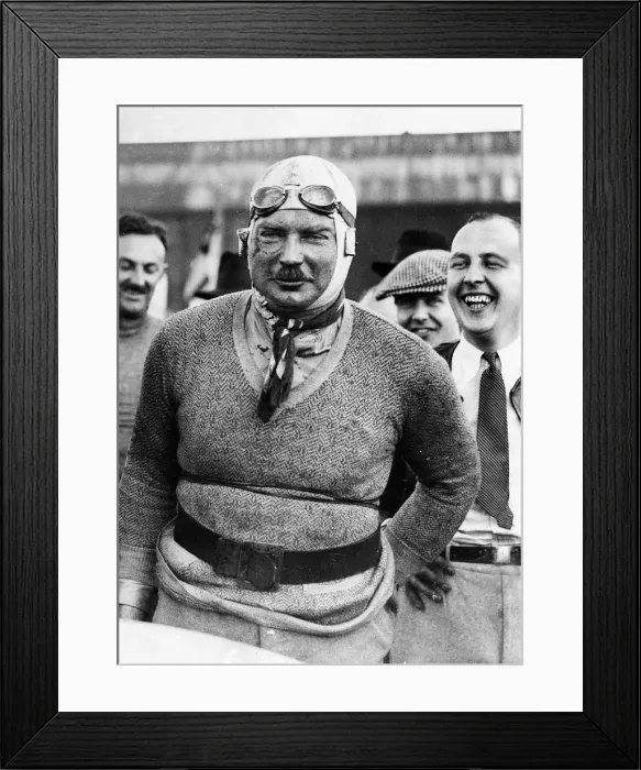 Framed Print : Captain Alastair Miller after Brooklands 500 mile race. Creator: Unknown Framed Print : Captain Alastair Miller after Brooklands 500 mile race. Creator: Unknown