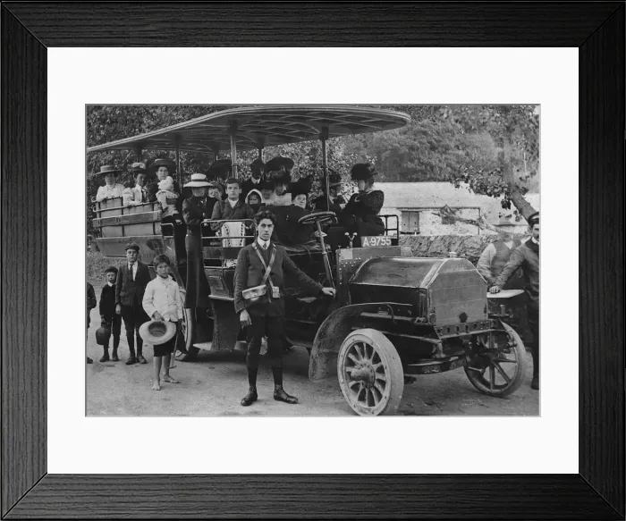 Framed Print : 1905 Milnes - Daimler charabanc for GWR. Creator: Unknown Framed Print : 1905 Milnes - Daimler charabanc for GWR. Creator: Unknown
