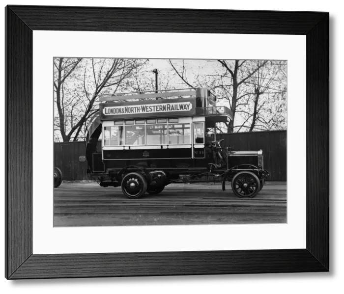 Framed Print : 1910 Commer bus for LNWR. Creator: Unknown Framed Print : 1910 Commer bus for LNWR. Creator: Unknown