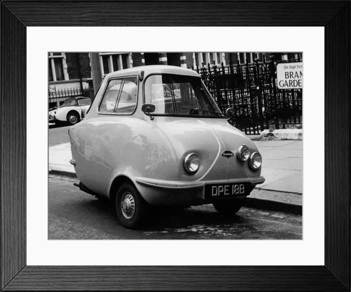 Framed Print : 1964 Scootacar Microcar. Creator: Unknown Framed Print : 1964 Scootacar Microcar. Creator: Unknown