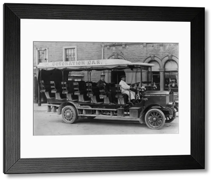 Framed Print : 1911 Commer charabanc toastrack. Creator: Unknown Framed Print : 1911 Commer charabanc toastrack. Creator: Unknown