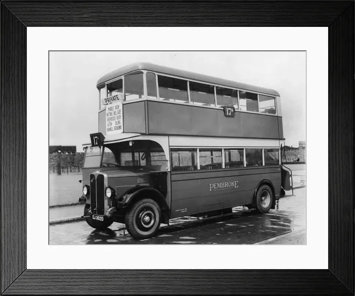 Framed Print : 1930 AEC Regent bus. Creator: Unknown Framed Print : 1930 AEC Regent bus. Creator: Unknown
