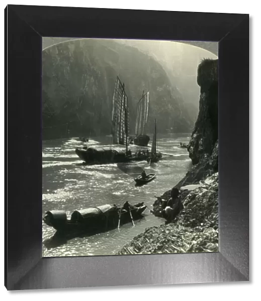 The Witchies Mountain and the Yangtze River Gorge, China, c1930s. Creator: Unknown
