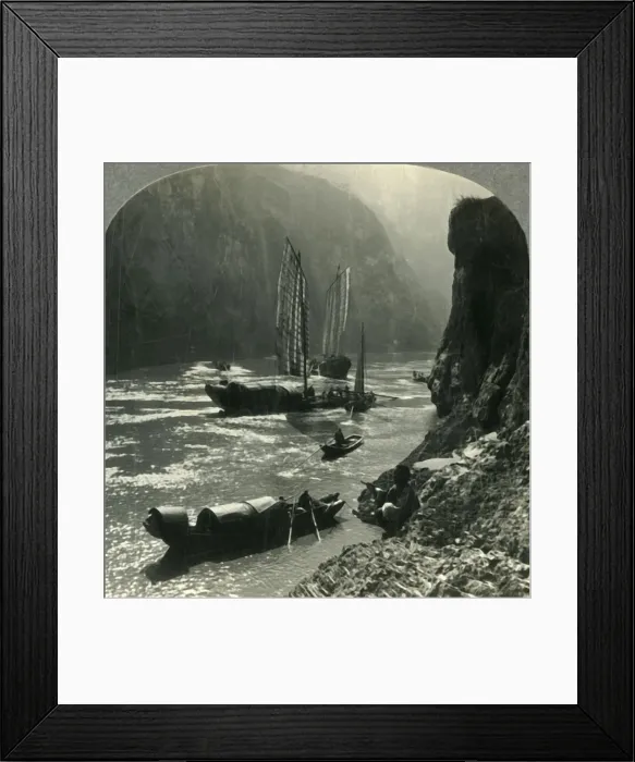 Framed Print : The Witchies Mountain and the Yangtze River Gorge, China, c1930s. Creator: Unknown Framed Print : The Witchies Mountain and the Yangtze River Gorge, China, c1930s. Creator: Unknown