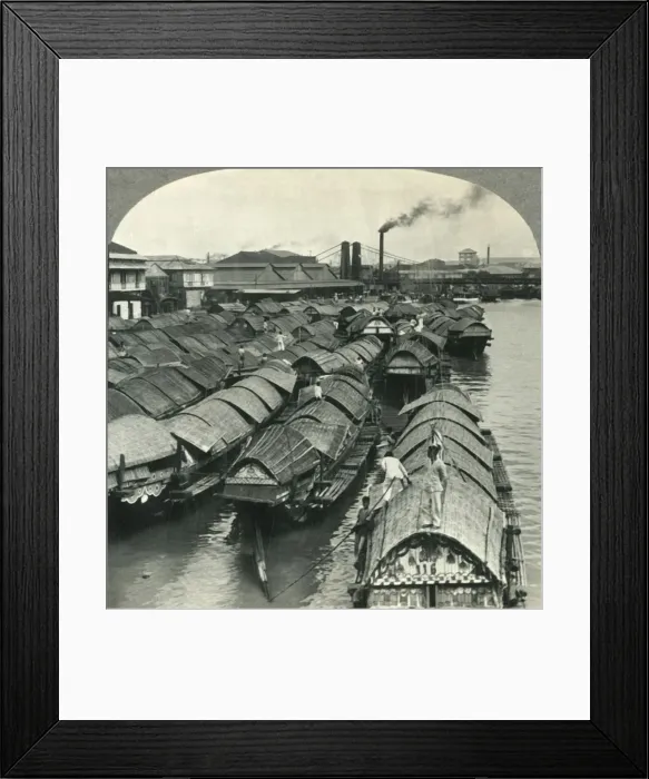Framed Print : A Busy Scene on the Pasig River, Manila, Island of Luzon, P. I. - Cascos, the Cargo Lighters Framed Print : A Busy Scene on the Pasig River, Manila, Island of Luzon, P. I. - Cascos, the Cargo Lighters