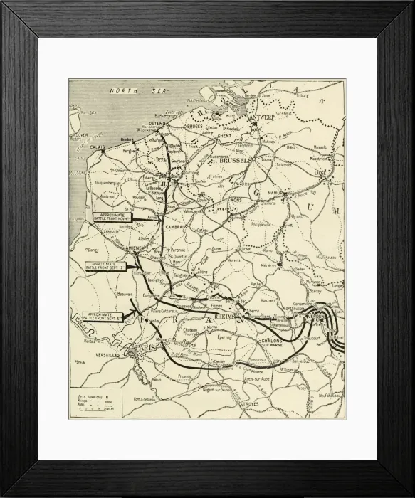 Framed Print : The Steady Progress of the Allies Advance, 1915. Creator: Unknown