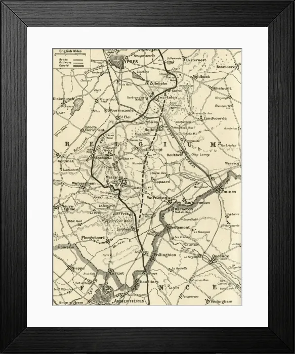 Framed Print : The Battle of Messines, 1917. Creator: Unknown Framed Print : The Battle of Messines, 1917. Creator: Unknown