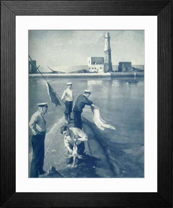 Framed Print : Jolly Jack-Tars as Handyman, 1917. Creator: Unknown Framed Print : Jolly Jack-Tars as Handyman, 1917. Creator: Unknown