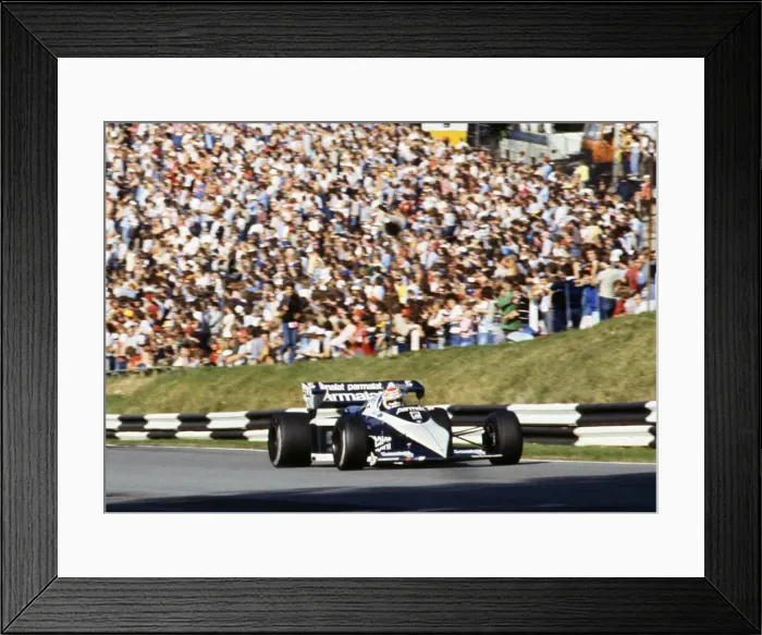Framed Print : Brabham BT52 GP of Europe Brands Hatch 1983, Nelson Piquet. Creator: Unknown Framed Print : Brabham BT52 GP of Europe Brands Hatch 1983, Nelson Piquet. Creator: Unknown